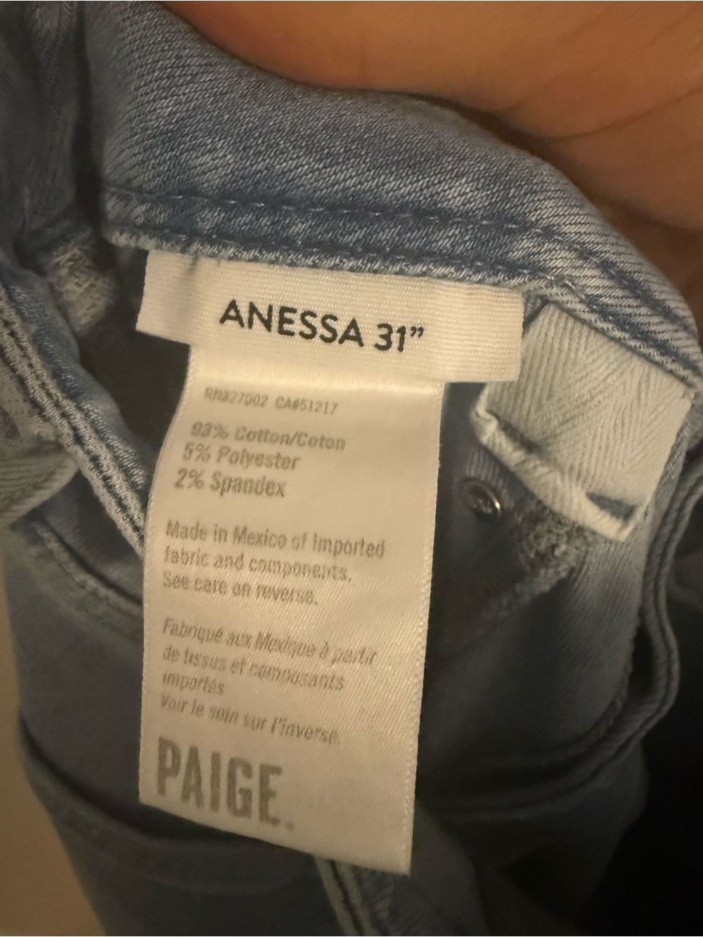 Paige Jeans Anessa 31” Full-Length Inset Pockets in Luminaries - Picture 11 of 13